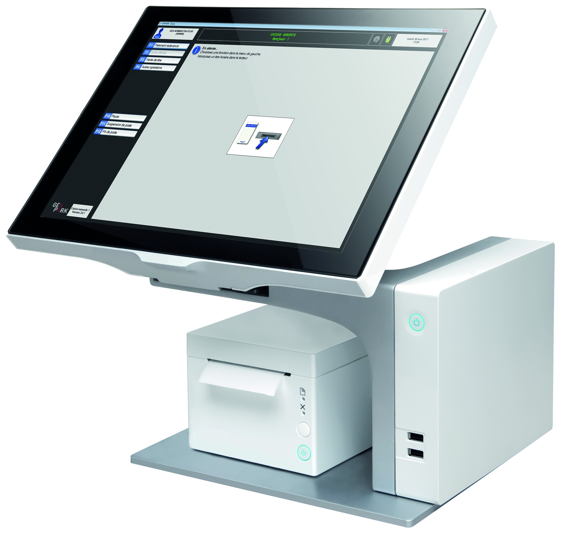 Manual pay station